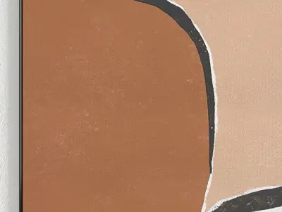 Plaster Two Photo Frame 228 Low-poly 3D model