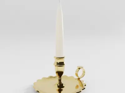 Victorian Chamberstick 3D model