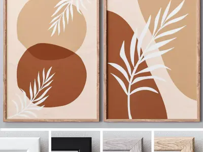 Photo Frames Set 424 3D model