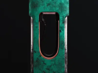 Sci-Fi Power Station - Cyberpunk Style Low Poly PBR 3D Model Low-poly 3D model