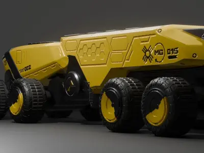 Scifi Truck 3D model