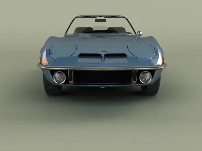 Opel GT Convertible 3D model