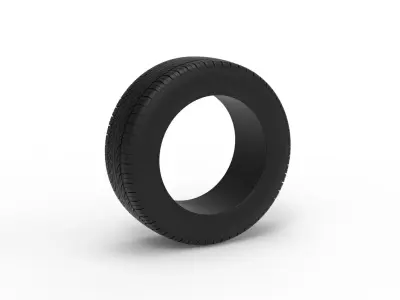 Race tire 8 Scale 1 to 25 3D print model