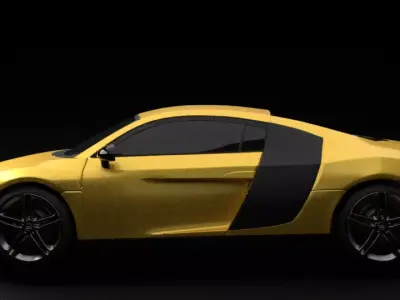 Audi R8 car Low-poly 3D model