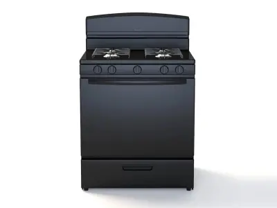 Amana 30 Inch Gas Range With Easyaccess Broiler Door 3D model