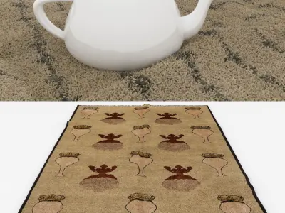 Rugs No 627 Low-poly 3D model