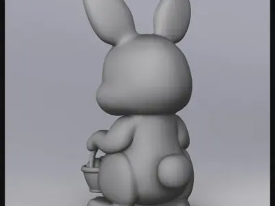 Cartoon Bunny 3D model