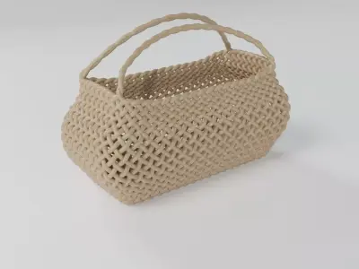 WICKER BASKET04 3D model