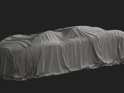 Retro Car Cover 07 3D model