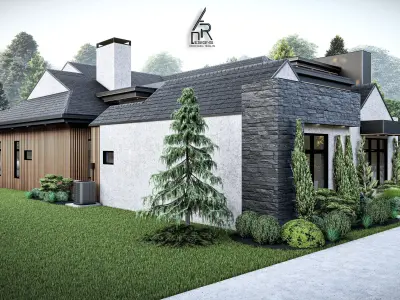 Modern House Number 7 - Stl-Dae file - 3d model Only 3D print model