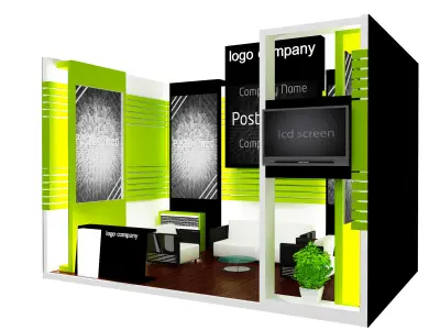 Booth Exhibition Stand a12 3D model