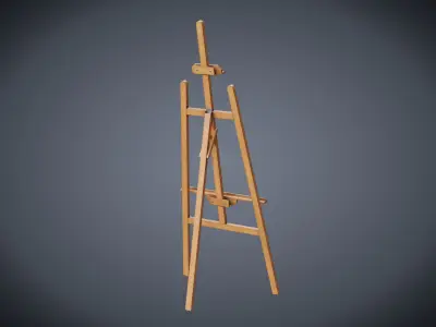Easel Low-poly 3D model