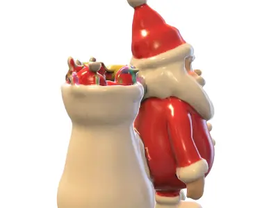 Xmas  Winter  Pack Low-poly 3D model