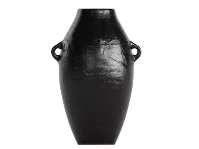 Artisan Handcrafted Terracotta Vase 3D model