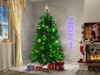 Christmas tree 3D model 12
