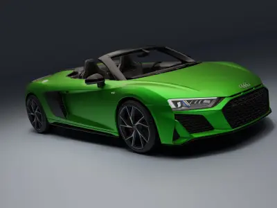 Audi R8 Spyder Low-poly 3D model buy