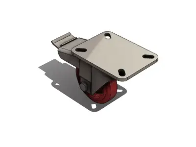 Rodizio Giratorio Rod Car GLR 312 OA UFK Rotary Wheel 3D model