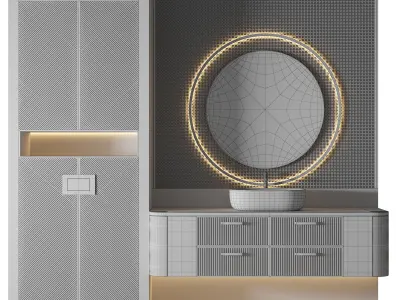 Luxury Bathroom 219 3D model