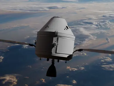 Crew Exploration Vehicle Space Capsule CEV Low-poly 3D model