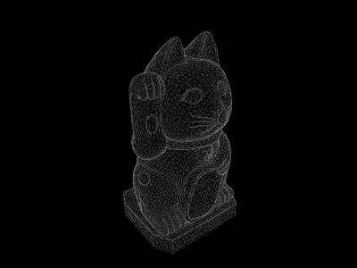 Anydrafts Cat 01 Low-poly 3D model