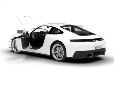 Porsche 911 Carrera 2025 3d model HQ 3D model