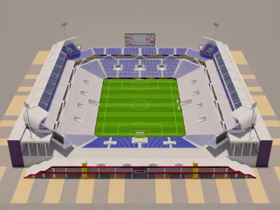 Soccer Stadium 3D model order