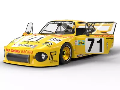 Porsche 935 Le Mans 1979 Barbour Racing HQ 3D model