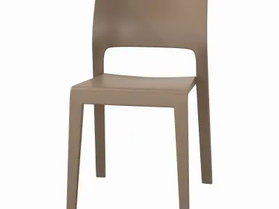 Juno Chair - Colors Black - White - Taupe Low-poly 3D model