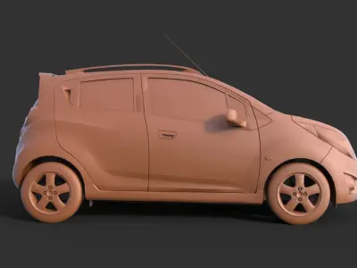 Chevrolet Spark 2011 3D print model