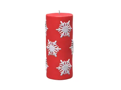 Christmas candle large 3D model