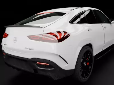 mercedes Low-poly 3D model