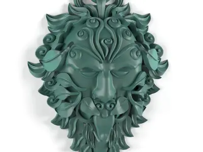 green man statue 3D model