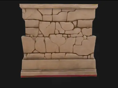 Enchanted Stone Fountain  Whispering Waters of Magic 3D model