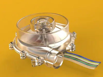 Brushless Air Blower  3D print model