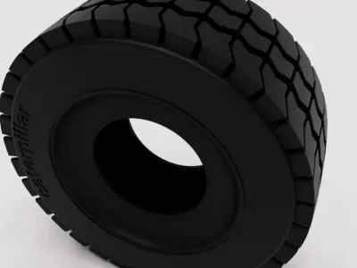 tyre loader dumper construction 3D model