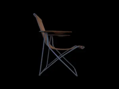 Classic Folding Chair Isolated On 3d Model 3D model