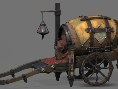 Vintage Cart 3D model