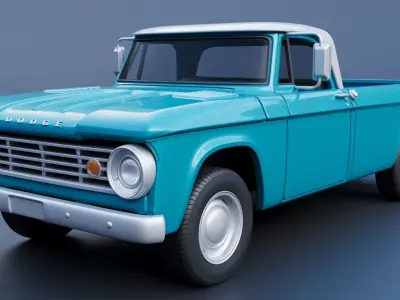 Dodge D100 1967 3D print model