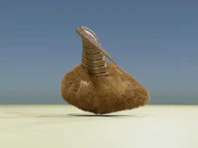 Display Horns Statue 3D model