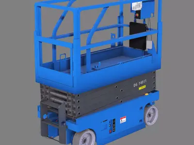 Aerial Work Vehicle Low-poly 3D model