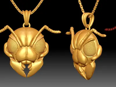 Ant Head Pendant 3D print model