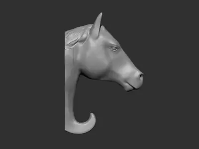 Horse Wall Hook Printable 3D print model