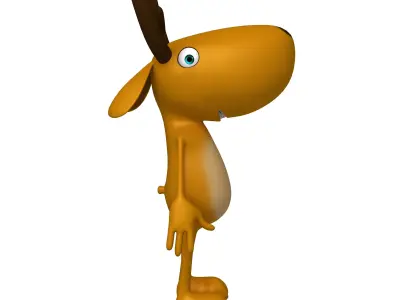 Deer cartoon 3D model