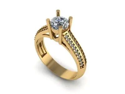 Beautiful wedding ring 3D print model