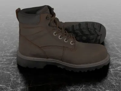 WOLWERINE 3D BOOTS Low-poly 3D model