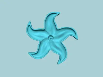 Papaya Flower - Molding Artificial EVA Craft 3D print model