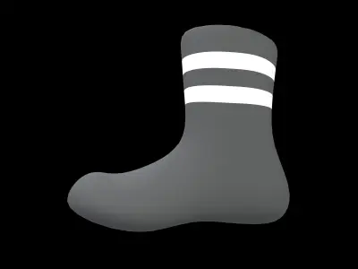 Sock Icon v2 004 Low-poly 3D model