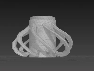 Modular Vortex Tesla Valve - Concept 3D model