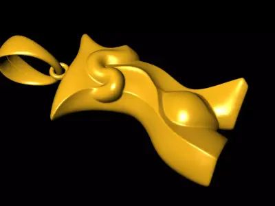 Figure pendant charms - one inch pendant 3D print model