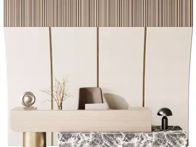 Reception Desk - office furniture 54 3D model